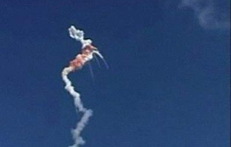  Video  Explozie spectaculoasa a unei rachete spatiale pe cerul Indiei