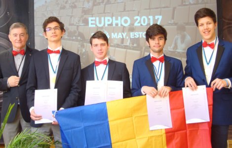O medalie de aur si trei de argint pentru Romania la Olimpiada Europeana de Fizica