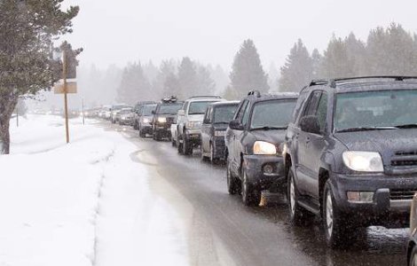 Coloane de masini pe Valea Prahovei