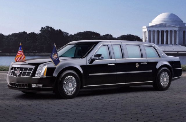 Limuzina lui Donald Trump face ultimele teste inainte de lansarea oficiala: va avea peste sase tone si geamuri de 15 centimetri grosime