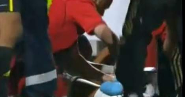  Video  Robinho s-a taiat la genunchi intr-o camera de televiziune