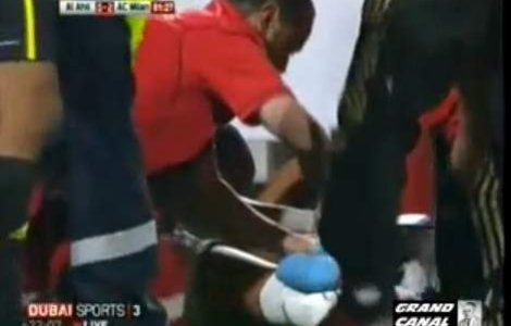  Video  Robinho s-a taiat la genunchi intr-o camera de televiziune