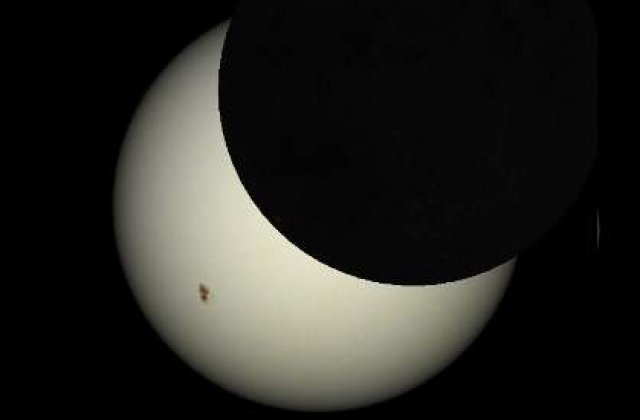 [VIDEO] Eclipsa partiala de soare, in Romania