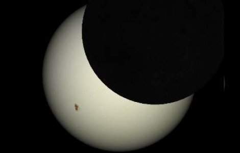  Video  Eclipsa partiala de soare, in Romania
