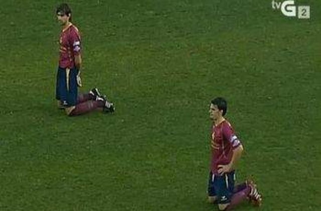 Fotbalistii spanioli, ingenunchiati de criza!