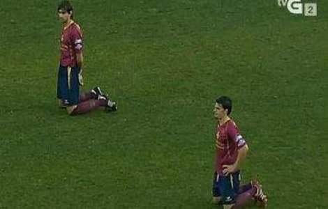Fotbalistii spanioli, ingenunchiati de criza!