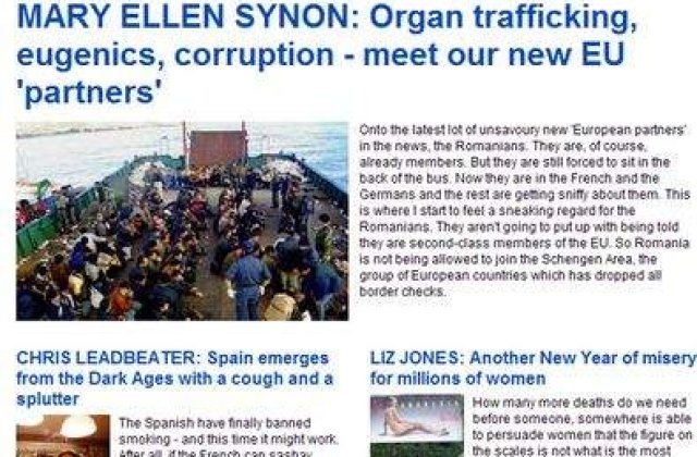 Daily Mail: Romania, unul dintre "partenerii" europeni dezagreabili