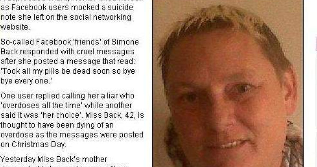 S-a sinucis pe Facebook si nimeni nu a intervenit