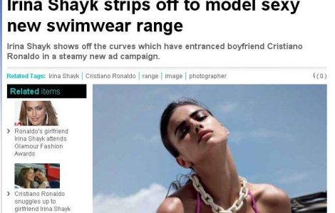  Foto  Iubita lui Cristiano Ronaldo s-a dezbracat pentru o reclama