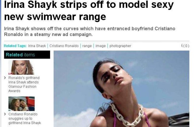 [FOTO] Iubita lui Cristiano Ronaldo s-a dezbracat pentru o reclama