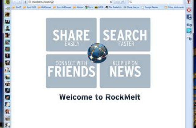 Rockmelt, un browser special pentru dependentii de Facebook