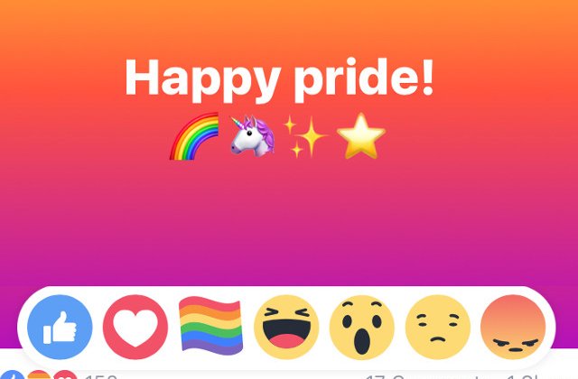 Facebook a introdus like-ul curcubeu