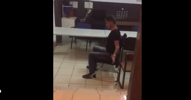 Boureanu, filmat in sectia de politie, dupa scandaluldin trafic