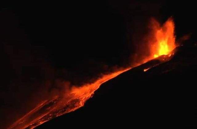 [VIDEO] Vulcanul Etna a erupt