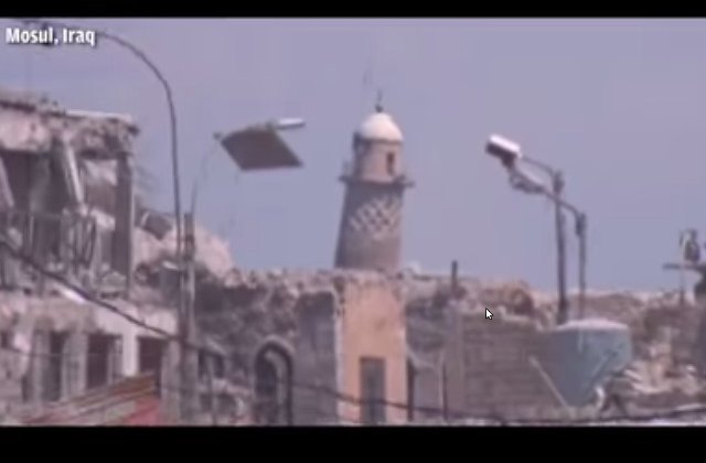 ISIS dinamiteaza moscheea din Mosul, in care si-a proclamat califatul