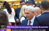 PSD face lista scurta a candidatilor pentru functia de premier