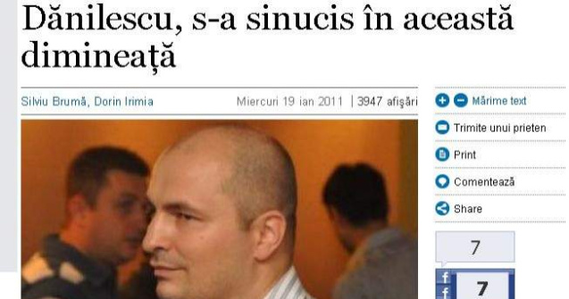 Sorin Danilescu, seful Intact Interactive, s-a sinucis