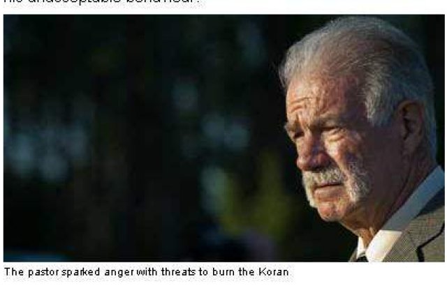 Pastorul care vroia sa arda Coranul, "interzis" in Anglia