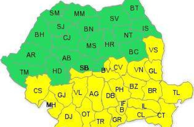 Cod galben de ninsori