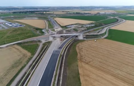 Nodul rutier de la Turda are 6 bretele de legatura intre autostrazi si DN1