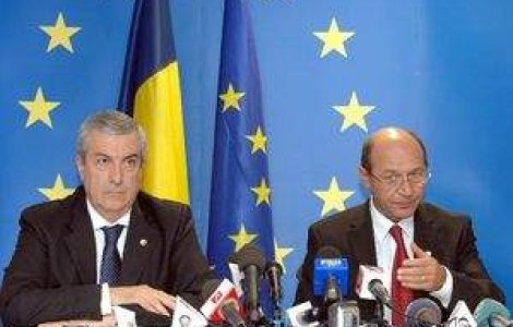Basescu si Tariceanu: Efectele crizei economice mondiale se resimt deja in Romania
