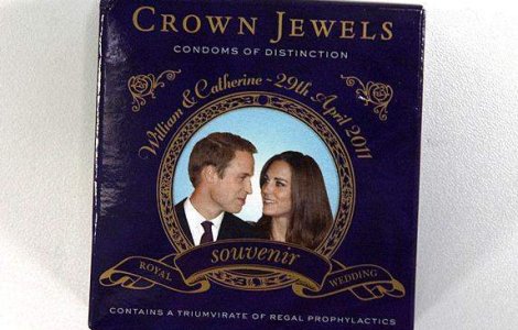Protectie regala: Cutii de prezervative cu portretul familiei regale