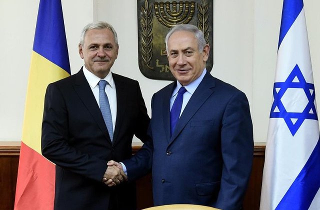 Liviu Dragnea s-a intalnit in Israel cu premierul Benjamin Netanyahu