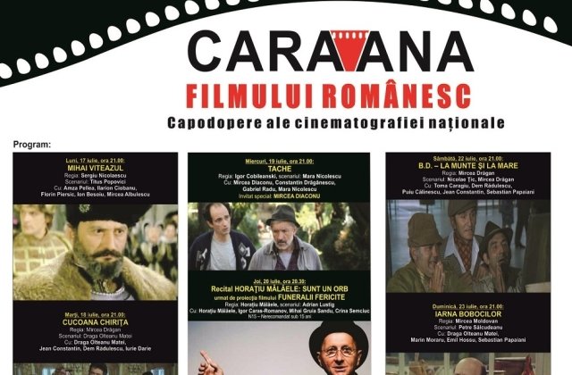 "Caravana filmului romanesc" revine la Amara,  impreuna cu Mircea Diaconu si Horatiu Malaele