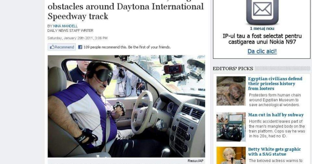 Prima masina pentru orbi