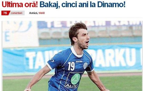 Bakaj, cinci ani la Dinamo