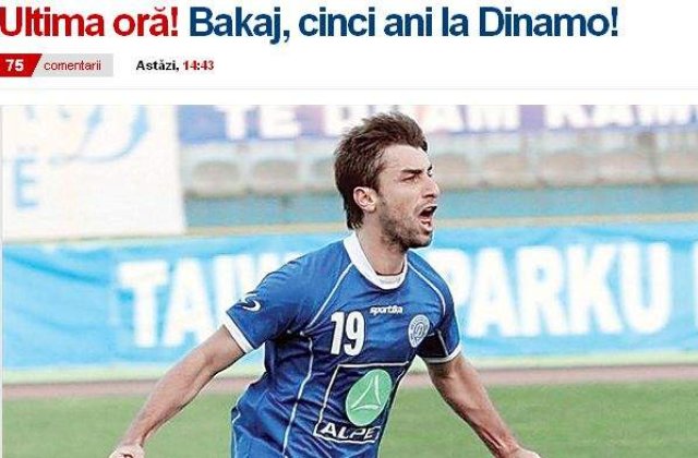 Bakaj, cinci ani la Dinamo