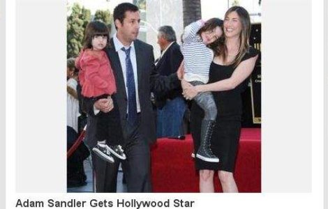 Adam Sandler are stea pe Hollywood Walk of Fame