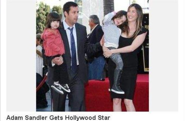 Adam Sandler are stea pe Hollywood Walk of Fame