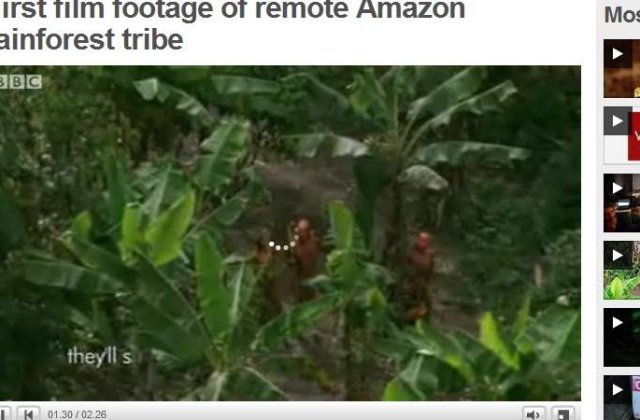 [VIDEO] Primul film cu tribul izolat din Amazon