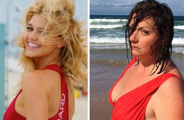 10+ imagini care ilustreaza cum ar fi aratat pozele vedetelor daca erau persoane... obisnuite