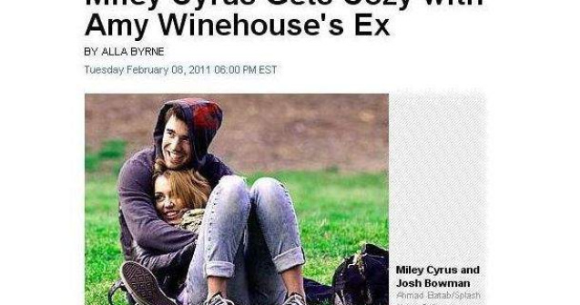 Video  Miley Cyrus are o relatie cu fostul iubit al lui Amy Winehouse