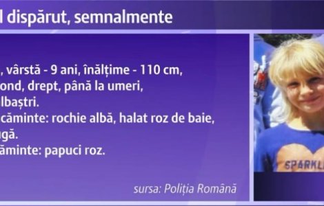 Galati: fetita de 9 ani, disparuta de doua zile, a fost gasita