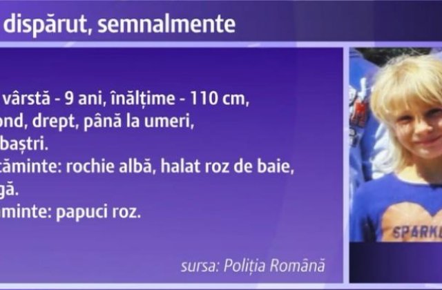 Fata de 9 ani disparuta la Galati ar fi fost rapita si sechestrata