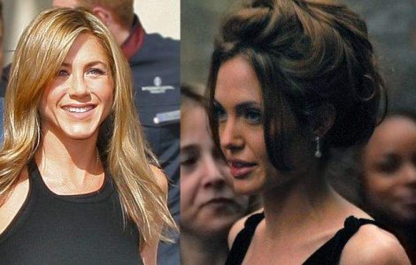 Angelina Jolie s-a impacat cu Jennifer Aniston