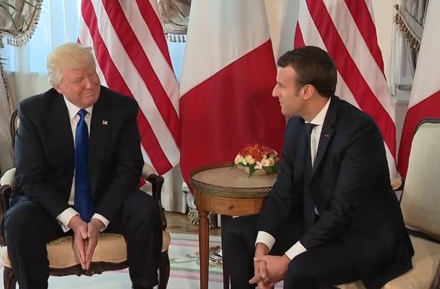 Trump si Macron au discutat la telefon aproape o ora despre situatia internationala