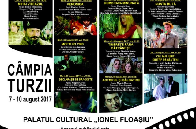 Proiectii cu filme romanesti in cadrul Zilelor Municipiului Campia Turzii