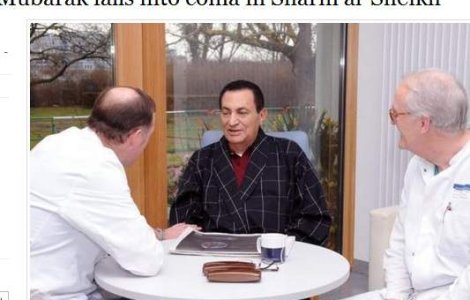 Presa: Hosni Mubarak a intrat in coma
