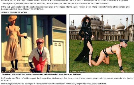 Rihanna, data in judecata pentru plagiat