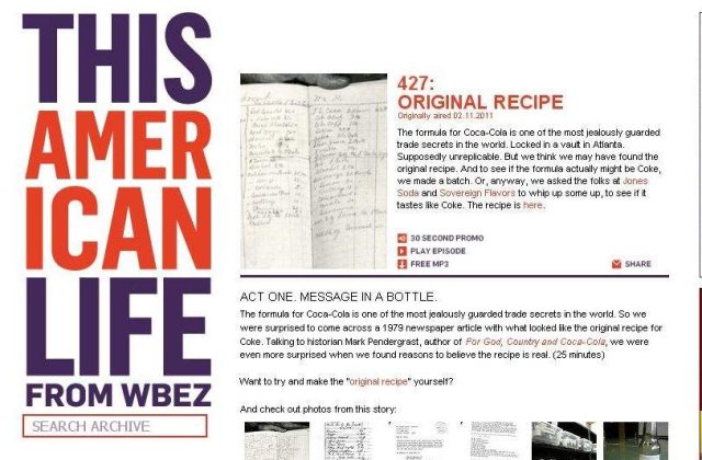 S-a descoperit reteta originala pentru Coca-Cola