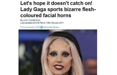  Video  Lady Gaga si-a implantat "coarne" sub piele?
