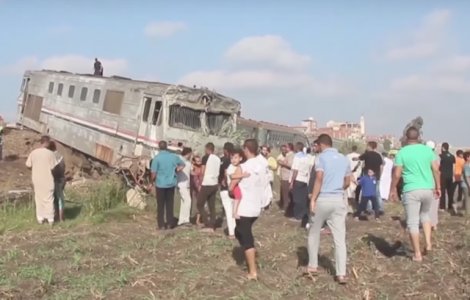 Egipt: Bilantul accidentului de tren a urcat la 49 de morti si peste 120 de raniti