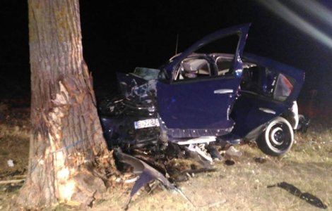 Un barbat si-a injunghiat copilul de 5 ani, apoi s-a sinucis intrand cu masina intr-un copac