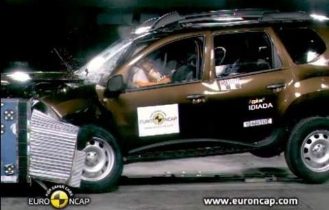 Video  Dacia Duster a obtinut 3 stele la testele de siguranta EuroNCAP!