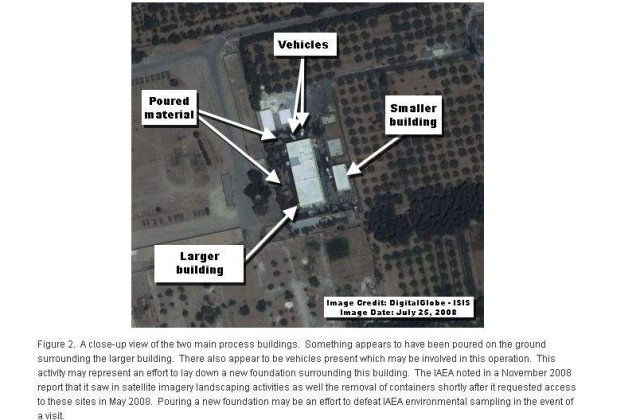 Imagini din statelit cu o posibila instalatie nucleara in Siria