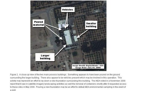 Imagini din statelit cu o posibila instalatie nucleara in Siria